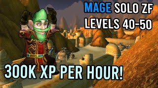 Mage Solo ZF Graveyard Level 40+ | 200 mobs 300k xp per hour |  KallTorak Living Flame NA