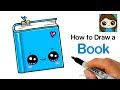 How to Draw a Book Easy | Cute Back to School Supplies