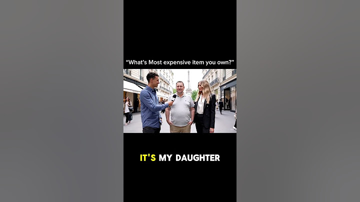 What’s the most expensive item you own? #interview #streetinterview #paris ￼