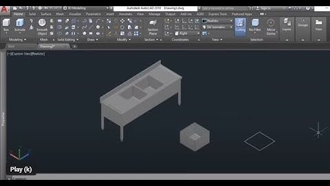 How to draw 3D ( Sink Bowl 3D Tutorial ) #autocad #3d #draw #howto #howtodraw