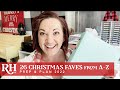 26 Christmas Faves from A-Z / Prep &amp; Plan / 2022