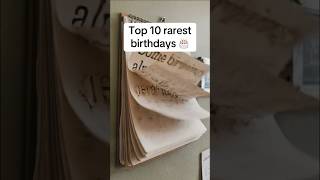 Famous Top 10 rarest birthdays 🎉#shorts  #funfacts #birthday Net Worth