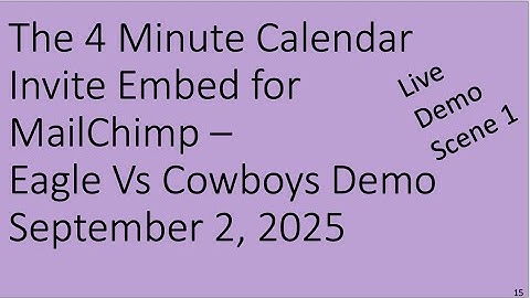 RSVP Button Demo For MailChimp