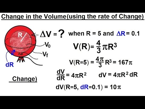 Calculus 1: Rate of Change (7 of 10) Change in Volume (using Rate of Change)