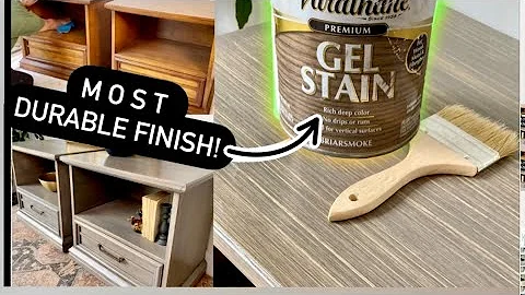 Achieve a Stunning Warm Gray Finish with Gel Stain - Perfect for Any Furniture Piece!