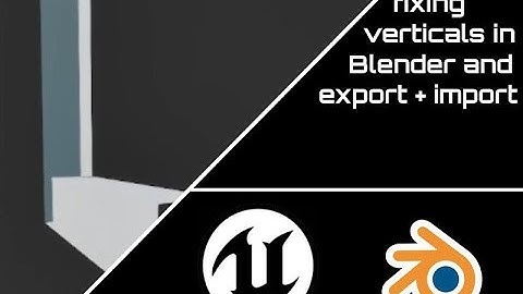 vertical bug fixing | blender | unreal engine 5