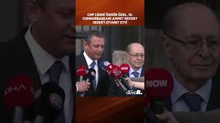 Chp Lideri Özgür Özel 10 Cumhurbaşkanı Ahmet Necdet Sezeri Ziyaret Etti 