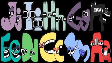 Alphabet Lore Snakes transform Uppercase and Lowercase Letters ABC from A SEA HOUSE A-Z FULL