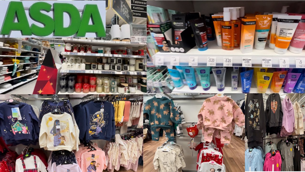 ASDA CHRISTMAS TOUR | New arrivals in ASDA |ASDA  big  supermarket in uk walking tour