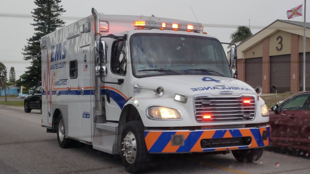Manatee County EMS Medic 4 responding 4/10/23 - YouTube