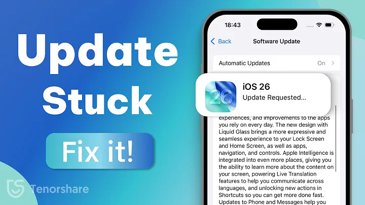 How to Fix iOS 26 Update Stuck on Update Requested / Update Paused | iOS 26 Update