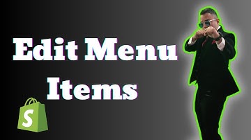 How to Edit Menu Items in Shopify Quick Tutorial 2025