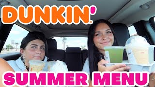 Trying DUNKIN's New Summer Menu! Emma and Ellie