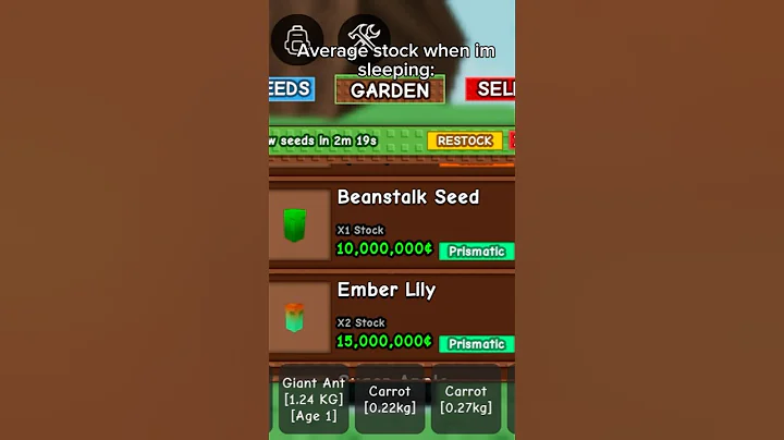 grow a garden when im sleeping #growagarden #roblox #viral #stock