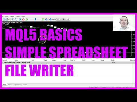 LEARN MQL5 TUTORIAL BASICS - 94 SIMPLE SPREADSHEET FILE WRITER
