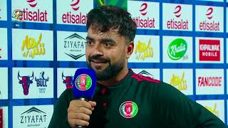 Details POST MATCH PRESENTATION | RASHID KHAN NAMED POTM | 1ST T20I | AFG V ZIM | SHARJAH | ACB Update