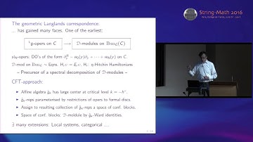 Joerg Teschner - SUSY field theories and geometric Langlands
