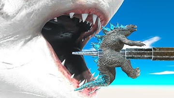 SHARK POOL TRAP - Animal Revolt Battle Simulator