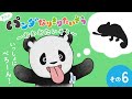 【ふわもちパンダさん】したを べろーん!カメレオン😝になりきろう〜!【おかおたいそう6】【パンダなりきりたいそう】🐼絵本のアニメ♪