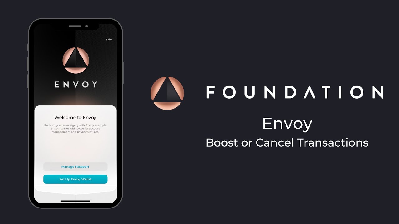 Boost or Cancel Your Bitcoin Transactions With Envoy Wallet