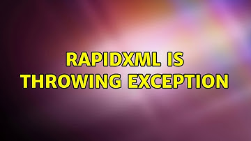 RapidXML is throwing exception (2 Solutions!!)