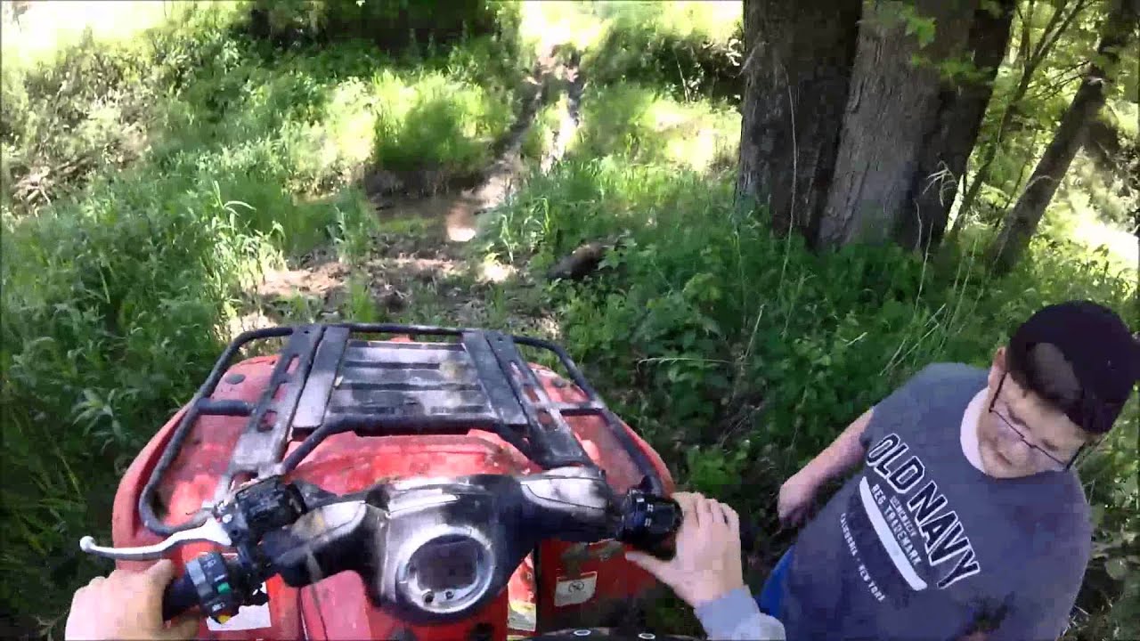 Atvs and lawn mower trail riding YouTube