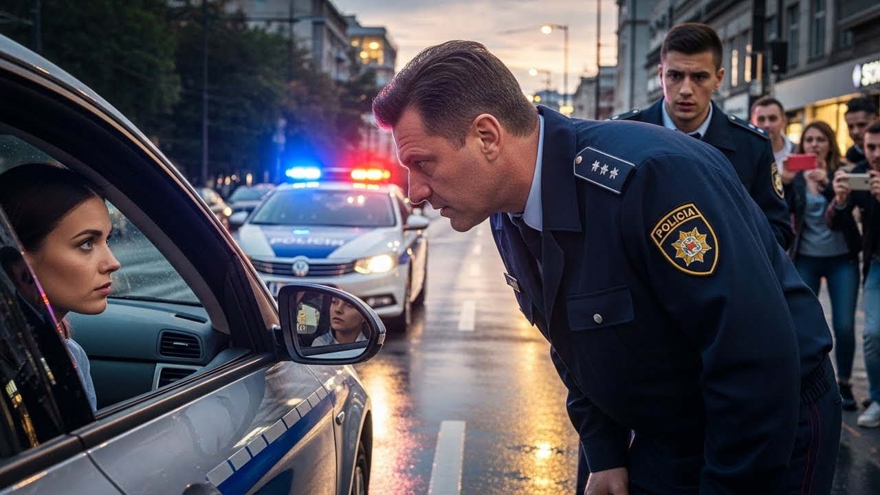Колата ѝ е спряна, инспектор е арогантен, но една дума срива цялата му кариера