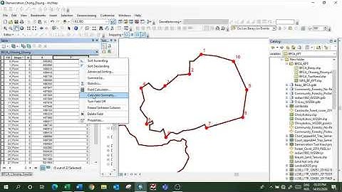 How to add Coordinate System X Y in attribute table in Arcgis