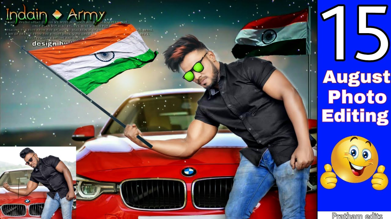 15 August Photo Editing |Very Easy | In Picsart 🇮🇳in easy||