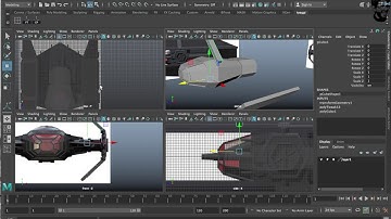 SpaceShip (Maya) 3D Modelling