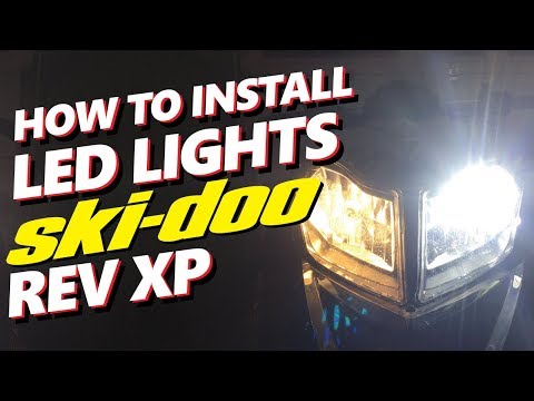 Ski-Doo HOW TO INSTALL headlight LED upgrade | EAGLE LED | H4 Ski-Doo Rev XP | 2009-2018