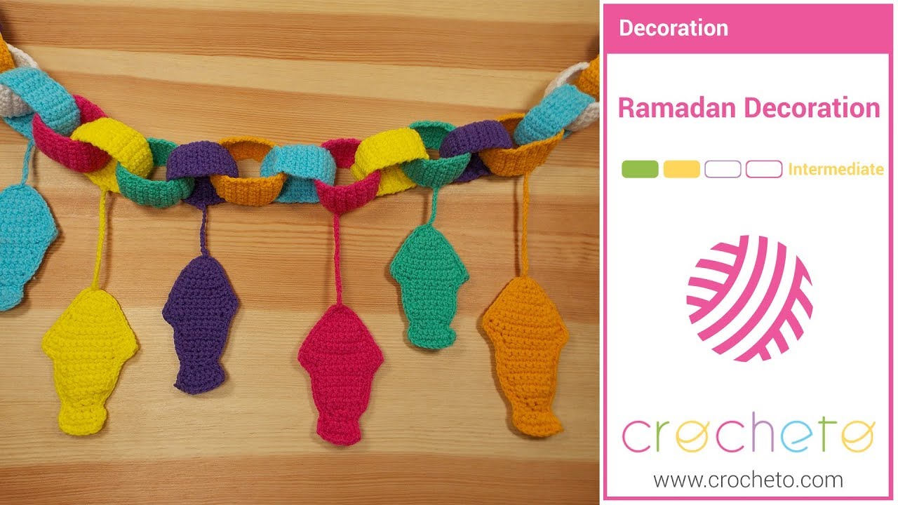 Learn how to Crochet: Crochet Ramadan Decoration