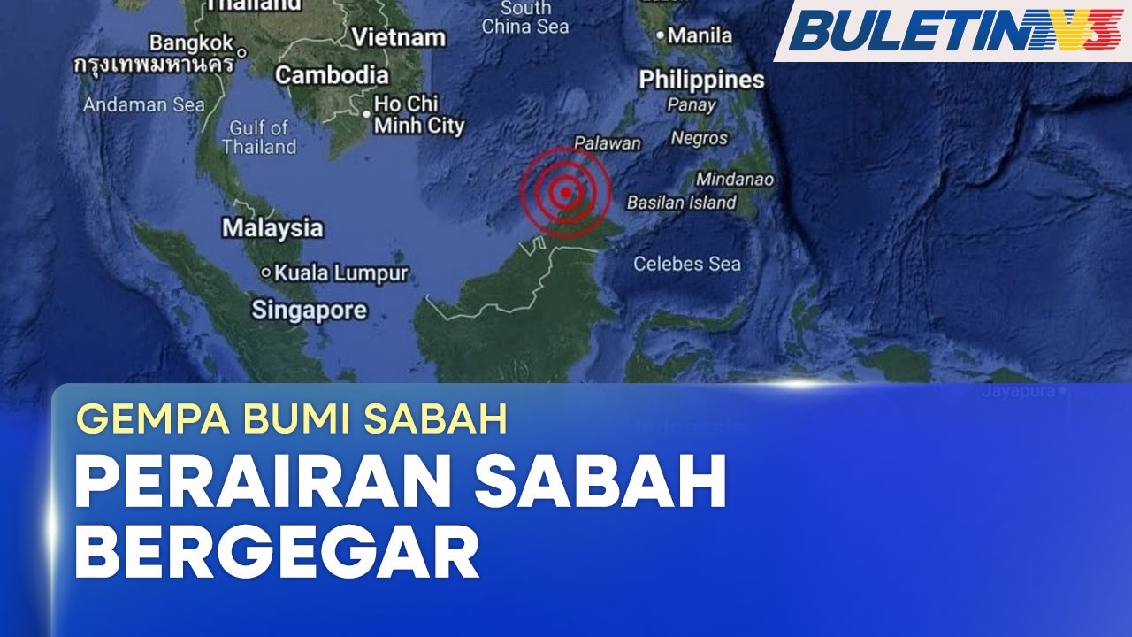 GEMPA BUMI SABAH | Gegaran 6.8 Magnitud Landa Perairan Kota Kinabalu (BU)