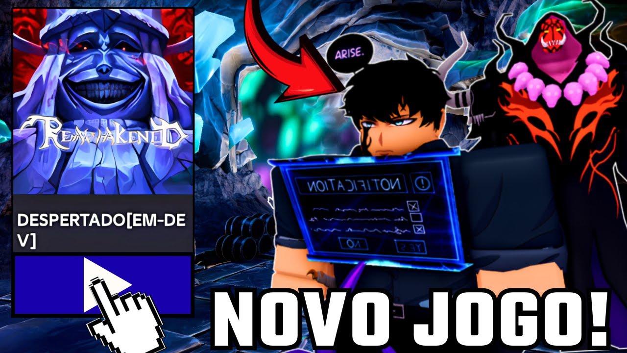TESTEI O NOVO JOGO DE SOLO LEVELING NO ROBLOX! (REAWAKENED)