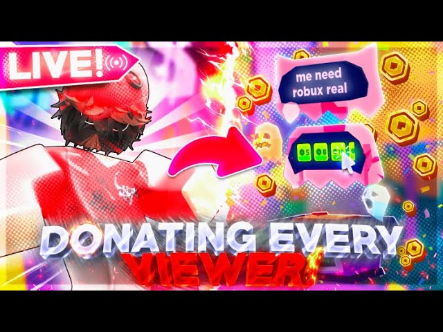 🔴 Giving 10,000 Robux to Every Viewer LIVE! (Roblox Robux Live) Free Robux  Giveaway Live 