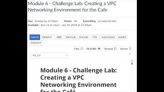 Module 6 - Challenge Lab: Creating a VPC Networking Environment for the Café | AWS SAA | ALX screenshot 3
