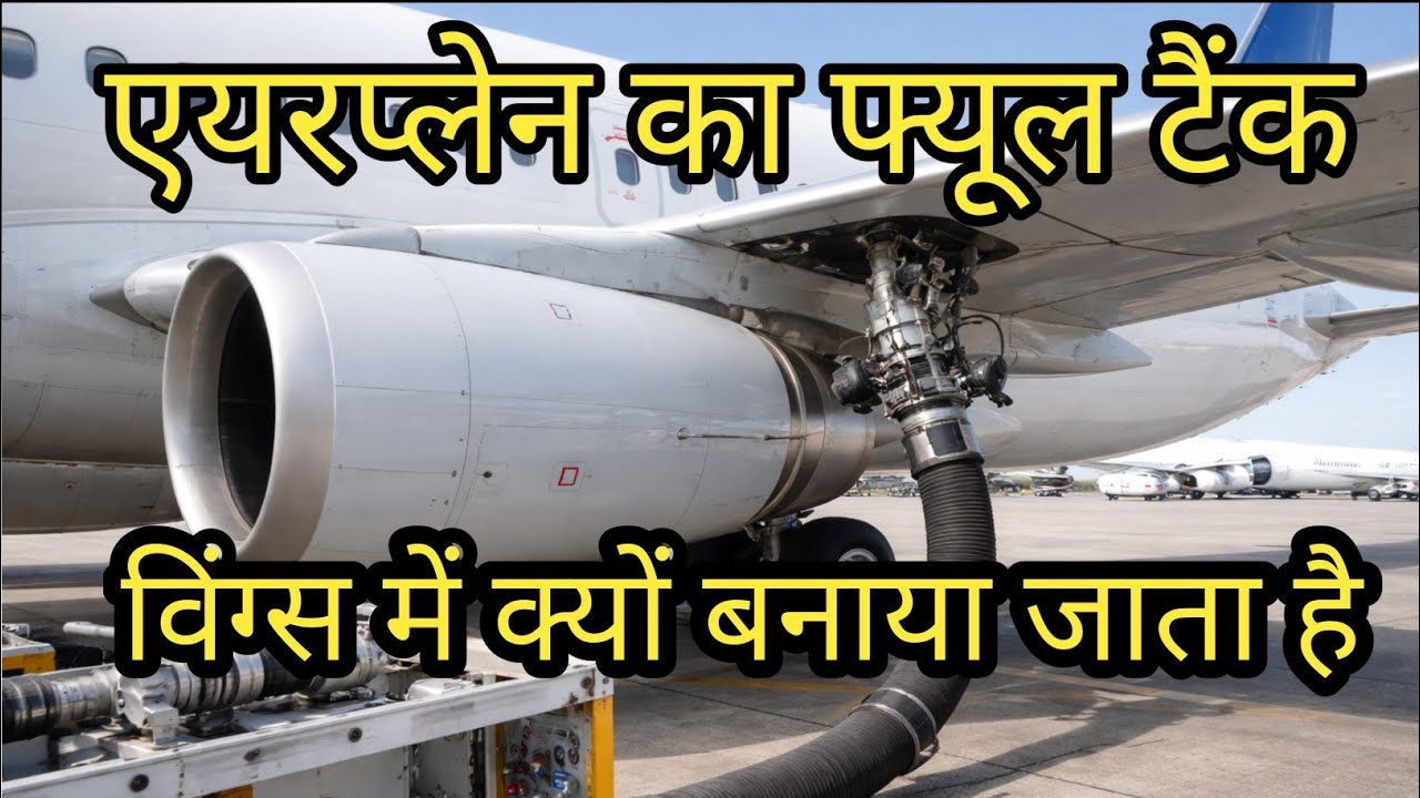 Airplane Ka Fuel Tank Wings Me Kyon Banaya Jata Hai || Airplane Fuel Tank 