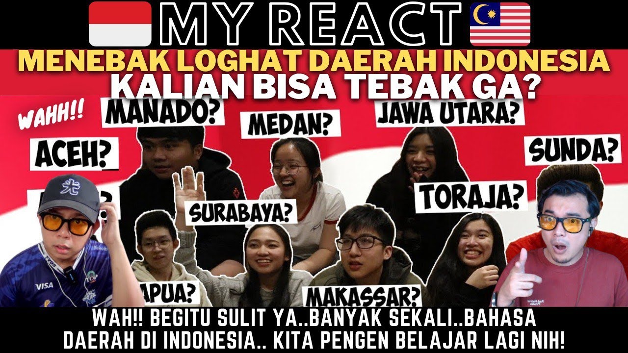 WADUH! KALIAN BISA TEBAK GA BAHASA DAERAH INI? PUSING JUGA! TERNYATA SULIT!