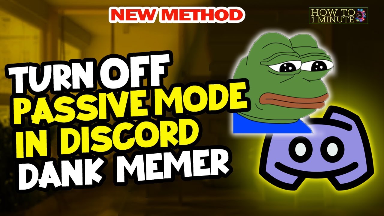 How to Turn on Passive Mode in Dank Memer 