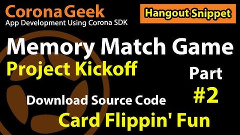 Memory Matching Game Series 1 - Project Structure