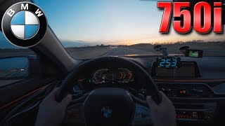 BMW 750i V8 BiTurbo | Pushing on German Autobahn✔