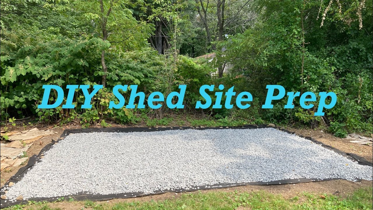 DIY Shed Site Prep - YouTube