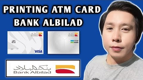 HOW TO PRINT ATM CARD / BANK ALBILAD self service machine New update