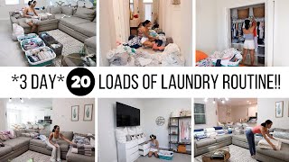WATCH ME DO 20 LOADS OF LAUNDRY // CLEANING MOTIVATION // Jessica Tull clean with me