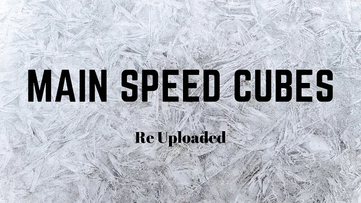 My Main Speed Cubes, Current Averages, and Methods | Mid June, 2019 | Re Uploaded