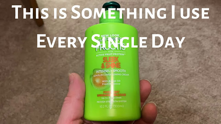 Is garnier fructis leave in conditioner good for your hair