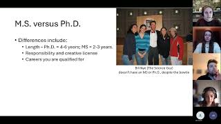 Graduate School Info Session & Student Panel - Spring 2022