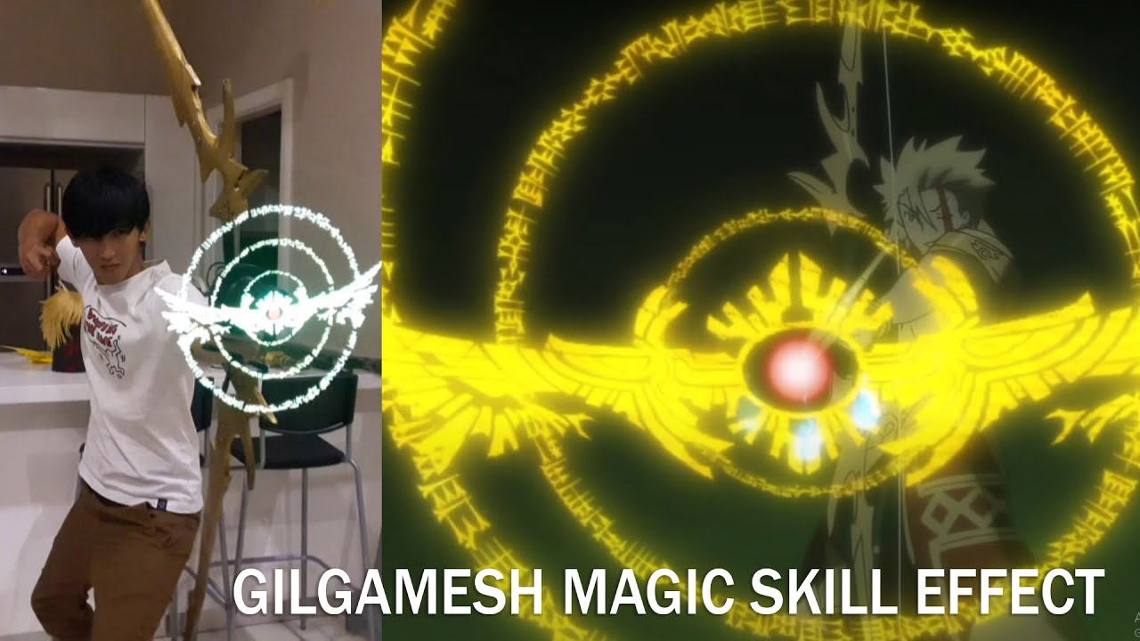 Fate Prototype Gilgamesh archer magic skill effect with hologram FGO ...