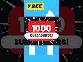 Free 1K Subscribers Tips 😱 | Grow Your YouTube Fast