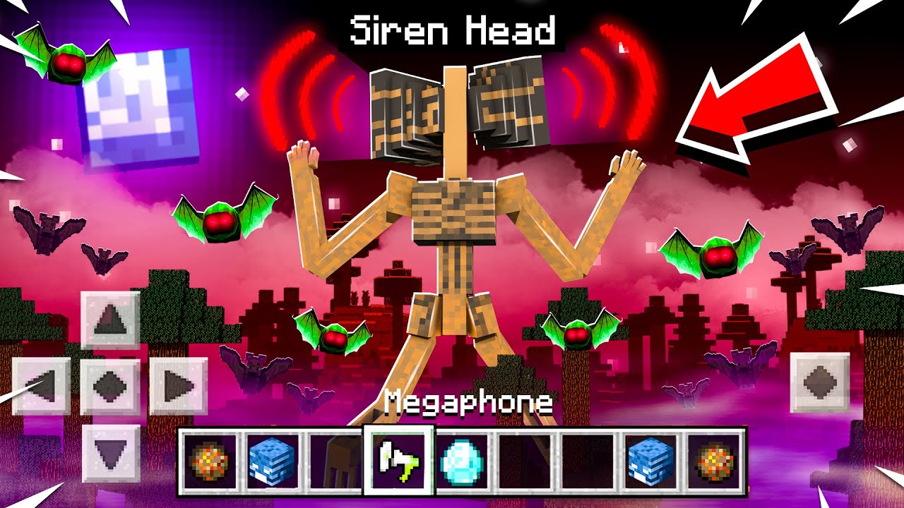 How to PLAY as SIREN HEAD in Minecraft! (scary)